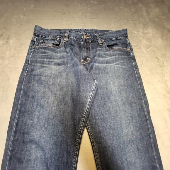 Banana Republic Jeans Womens 10 Blue Medium Wash Straight Leg Denim Classic - Picture 2 of 9